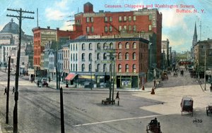 Genesse, Chippewa and Washington Streets, Buffalo, New York, USA by Unbekannt