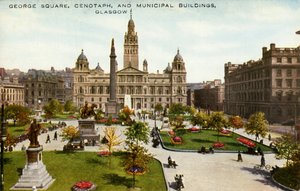 George Square, Cenotaph, and Municipal Buildings, Glasgow