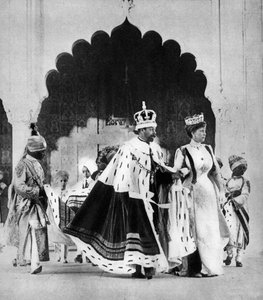 George V and Queen Mary in Delhi, India, 1911, 1935