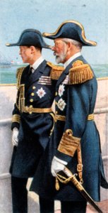 George V and the Prince of Wales Reviewing the Fleet, July 26th, 1924 by Unbekannt