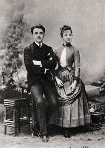 Georges and Jeanne Hugo, Grandchildren of French Novelist Victor Hugo, 1884