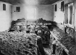 German Defensive Position on the Vistula, Poland, World War I