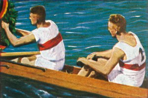 German Winners of the Coxless Pairs, 1928