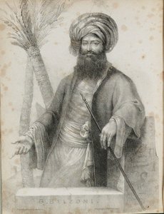 Giovanni Battista Belzoni, Frontispiece from Narrative of the Operations and Recent Discoveries by Unbekannt