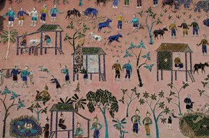 Glass Mosaics in the Wat Xieng Thong, Luang Prabang, Laos by Unbekannt