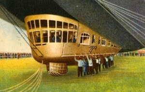 Gondola of a zeppelin by Unbekannt