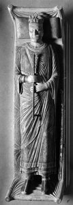 Gothic Art: Lying King Henry II of England (1133-1189) in the Abbey of Fontevrault (Fontevraud) (Maine et Loire)