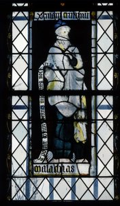 Gothic Architecture. Stained Glass Representing the Prophet Malachi. Chapel of La Mailleraye, Abbatiale Notre Dame, Jumieges by Unbekannt