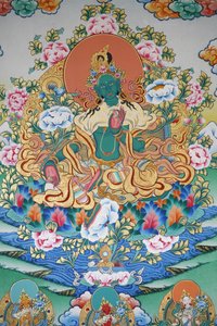 Green Tara, symbol of prosperity, Kopan monastery, Kathmandu, Nepal by Unbekannt
