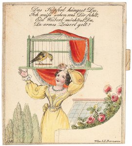 Greeting card. Your little head is hanging, I know what is wrong with you...