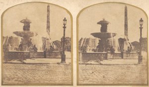 Group of 17 Early Calotype Stereograph Views