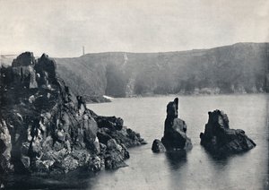 Guernsey - Moulin Huet Bay, with the Dog and Lion Rocks, 1895 by Unbekannt