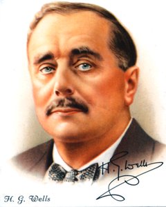 H. G. Wells, English author and popular historian by Unbekannt