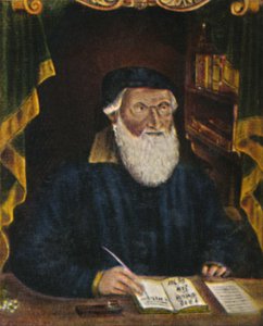 Hans Sachs 1494-1576. Engraving by Hans Weygel by Unbekannt