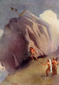 He leaned his shoulder against the rock, 1914