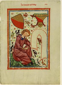 Heinrich von Veldeke From the Codex Manesse by Unbekannt