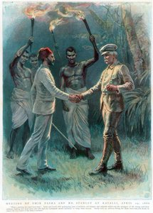 Henry Morton Stanley, Welsh Journalist and Explorer, Meeting Emin Pasha at Kavalli
