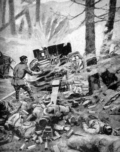 Heroism of an Italian 75mm Battery, World War I