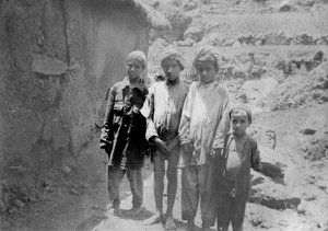 Hill tribe children, Chakrata, 1917