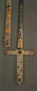 Hilt and scabbard of the Jewelled State Sword, 1953 by Unbekannt