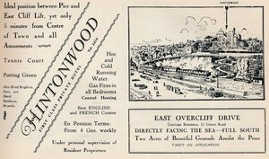 Hintonwood - First Class Private Hotel, 1929 by Unbekannt