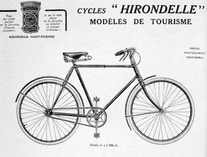 Hirondelle Saint Etienne Bicycle Tourism Advertisement