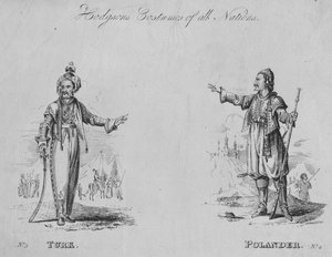 Hodgsons Costumes of all Nations: No.3 - Turk, No.4 - Polander by Unbekannt