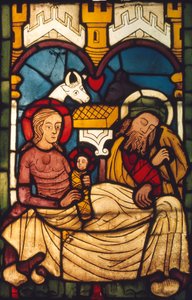 Holy Family in the Stable from a Swedish Church by Unbekannt