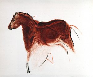 Horse and Hind, Palaeolithic cave painting from Altamira, southern Spain