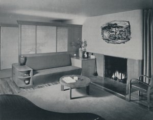 House at Pomona, California - the living room from the other side of the partition