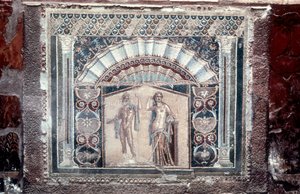 House of Neptune and Amphitrite mosaic, Roman, Herculaneum by Unbekannt