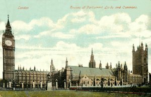 Houses of Parliament Lords and Commons, late 19th-early 20th century