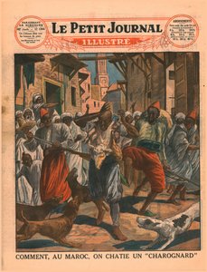 How, in Morocco, one chastens a scavenger, 1929 by Unbekannt