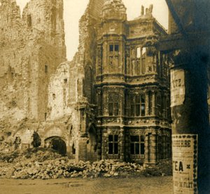 Hôtel de Ville, Arras, northern France, c1914-c1918
