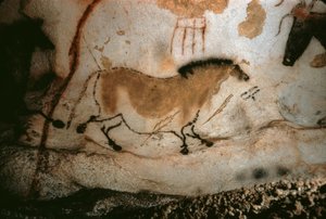 Cave Painting in Lascaux, France by Unbekannt