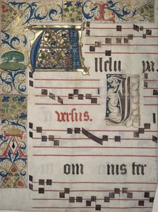 Illuminated Capitals and Border by Unbekannt