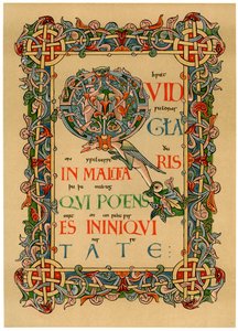 Illuminated Initial Q, c. 1073 by Unbekannt