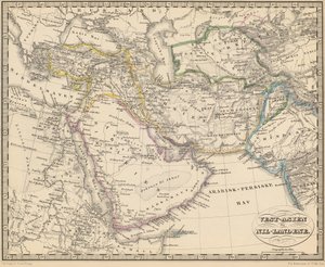 Illustration from the book Atlas of All Parts of the Earth by unknown author and published by Chr. Steen & Søn (Copenhagen, 1857)