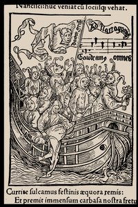 Illustration to the Book Ship of Fools by Sebastian Brant, 1497 by Unbekannt