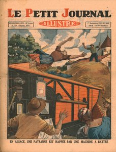 In Alsace, a Peasant Woman is Caught in a Threshing Machine