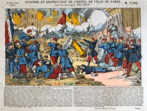 Fire and Destruction of the Hotel de Ville, Paris, 24 May 1871