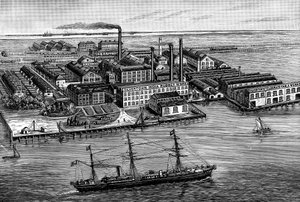 India Rubber, Gutta Percha & Telegraph Works Company Factory, Silvertown, London, 1887
