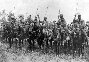 Indian Cavalry After Their Charge, Somme, France, First World War, 14 July 1916, c1920