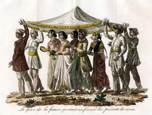 Indian wedding procession