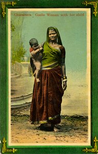 Indian Woman with Her Child, Calcutta, India
