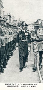 Inspecting Guard of Honour, Auckland, 1927-1937