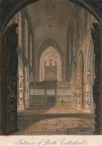 Interior of Bath Cathedral, 19th century