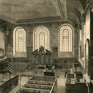 Interior of St. Michaels, Wood Street, 1876