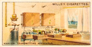 Interior of a Marconi radio transmitting station, 1915 by Unbekannt