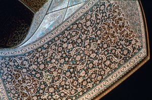 Interior of an Arch, Mosque of Sheikh Lutfullah, Isfahan, Persia, c1615 by Unbekannt